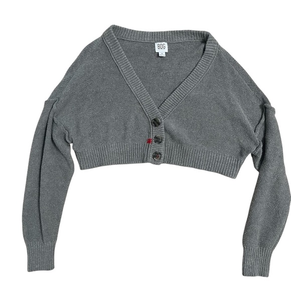BDG Sweaters - BDG Urban Outfitters Women's Charcoal Button-Up Cardigan